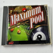 Maximum Pool PC Video Game Sierra Sports Multiplayer