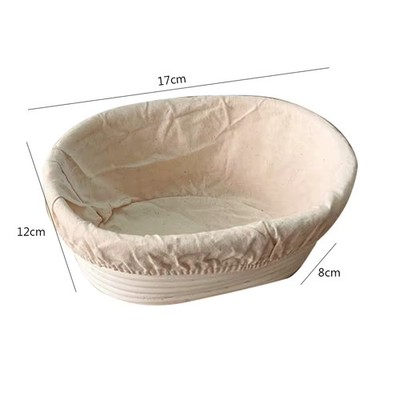 Oval Rattan Bread Proofing Basket Natural Wicker Banneton Sourdough Baking Tool