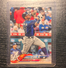 Topps 2018 Topps Series 2 Ronald Acuna Jr. Rookie RC #698 Atlanta Braves Card. rookie card picture