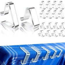 48 Pcs Table Cloth Holder Clips,Clear Tablecloth Clamps for Outdoor Picnic Fo...