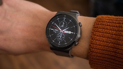 Huawei Watch GT 2 Pro Sport Smartwatch 46mm Titangehäuse Night Black