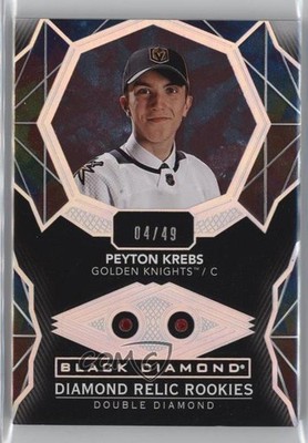2020-21 Black Diamond Relic Rookie Gems Double Ruby 4/49 Peyton Krebs RC 0nr3
