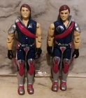 Vtg 1985 Hasbro ARAH GI Joe TOMAX & XAMOT Action Figures Crimson Guard Twins Set