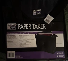 Crop in Style Paper Taker  12 x 12 Paper Organizer/Storage  Scrapbooking Dk Blue