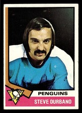 1974-75 Topps Steve Durbano #106 - Pittsburgh Penguins - VG