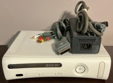 Microsoft Xbox 360 Pro 20GB Console White - W/ CORDS CLEAN / TESTED / WORKING