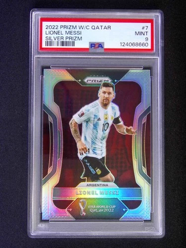 2022 Panini Prizm World Cup Lionel Messi #7 Argentina Silver PSA 9