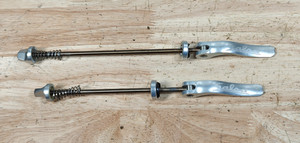 Pair of Salsa Brand Quick Release Skewers - Silver, 100/130mm QR Road Bike Steel