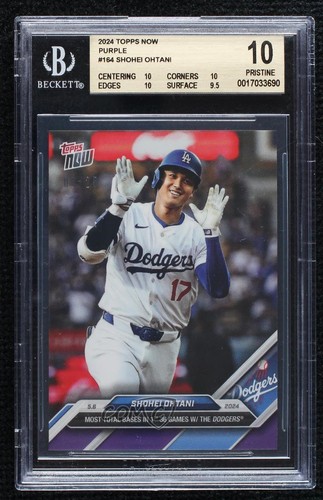 2024 Topps Now Purple 6/25 Shohei Ohtani #164 BGS 10 PRISTINE 0w48