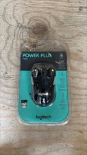 NEW Logitech M525 Power Plus Optical Wireless Laser Mouse ‎910-002696 Black Gray