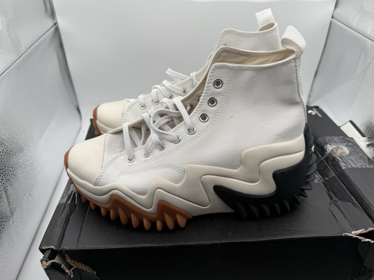 Size 11.5M/13W Converse Run Star Motion White Unisex Running Shoes 171546C Converse Run Star Motion Shoes White Black Gum 171546C Mens  main image 2