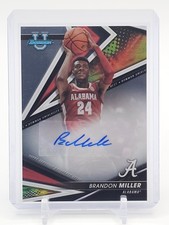 BRANDON MILLER 2022-23 BOWMAN UNIVERSITY BEST AUTO #BOA-BM ALABAMA Q0902