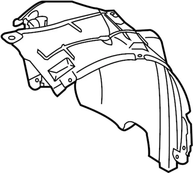 Forro de guardabarros trasero para Infiniti (N/P 63842-JL00A)