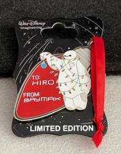 Disney WDI Big Hero 6 Baymax Christmas Gift Tag Ornament LE 250 Cast Pin