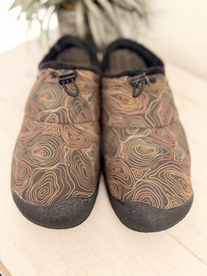 Keen Howser III Slides Hombres Talla 11.5 Zapatos Sin Cordones Bungee Cinch Exterior Camuflaje Remolino Foto 3 de 4