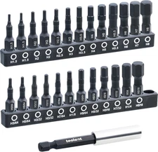 Toolant 26 Pcs Hex Head Allen Wrench Drill Bit Set,1/4Hex Shank Quick Change Bit