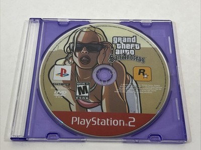 Grand Theft Auto: San Andreas (PlayStation 2, 2004) Disc only