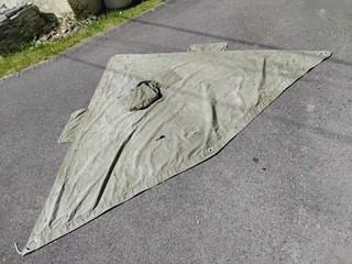 Toile de tente Poncho Zeltbahn. Allemand WW2. Armée de l'air.