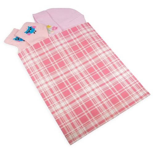 Karo-rosa Papier Geschenktüten - Einkaufs-/Verkaufs-/Tragetaschen - Bild 3 von 10