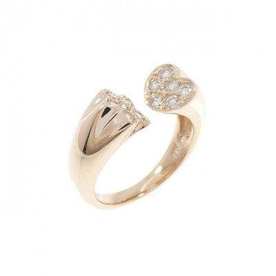 Authentic K18PG Star x Heart Diamond Pinky Ring 0.20CT #230-000-361-4050