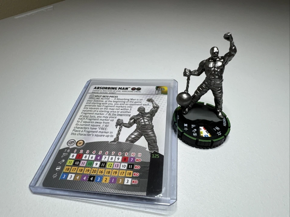 Marvel Heroclix 043b Absorbing Man Avengers 60th Super Rare Prime Figure New - Image 2 of 2