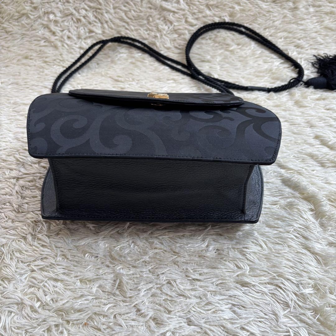 Borsa a tracolla Yves Saint Laurent nappa tracolla nylon pelle usata ex+ originale JPN