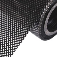 One-Way Perforated Black Vinyl Privacy Window Film Electrostatic Adhesive Glass