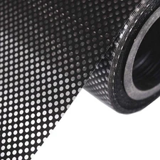 One-Way Perforated Black Vinyl Privacy Window Film Electrostatic Adhesive Glass