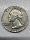 1953 WASHINGTON QUARTER GOOD DATE Actual Coin NICE Details Fine Addition