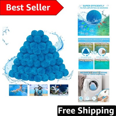 Reusable Eco-Friendly Pool Filter Media Balls - 1.8 lbs, Lasts Several Seasons