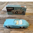 Vintage Corgi Toys #303 Mercedes-Benz 300SL Open Roadster w/ Original Box.