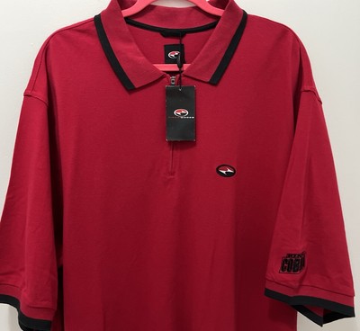 Tiger Woods Golf Polo Nike Original Slam XL Red Black Yin Yang King Cobra 90's