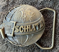 Vintage Schlitz Belt Buckle D-168