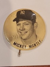 1950s Mickey Mantle New York Yankees Stadium Souvenir Pinback Button