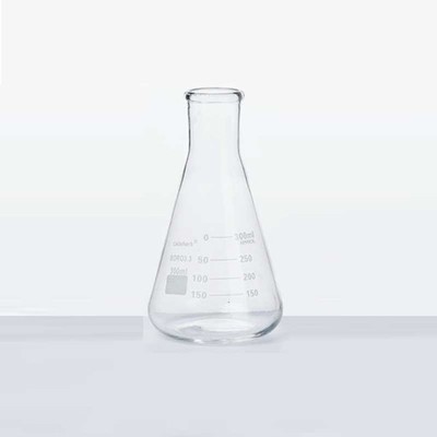 300ml Transparent Ordinary Erlenmeyer Flask Laboratory Glassware Lab Supply