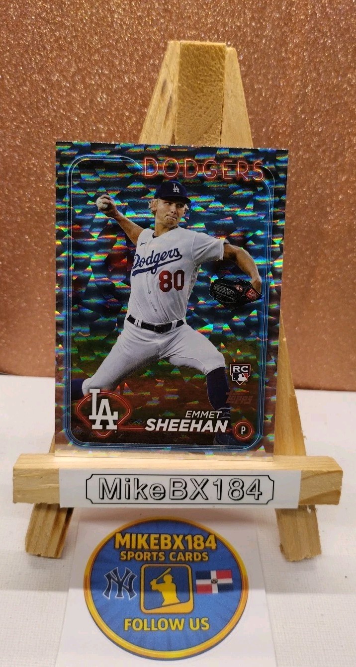 EMMET SHEEHAN 2024 Topps Series 1 CRACKLE FOIL Silver #283 LA Dodgers