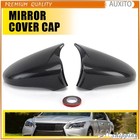 Carbon Fiber M Horn Side Mirror Cover For Lexus 14-20 IS200 300 350 RC F-Sport
