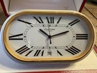 Cartier Desk Clock Complete Box Certificate Booklets Calendar  NO RESERVE — photo 2