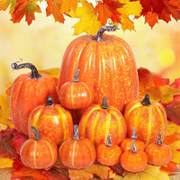 KüNstlicher KüRbis Deko, 12 StüCk KüRbisse Deko, KüNstlicher KüRbis Halloween, K