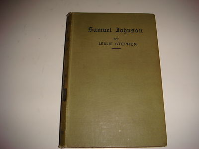 English Men of Letters, Samuel Johnson, HC Book, By Leslie Stephen