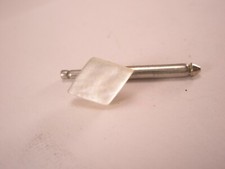 SINGLE 1 7/16" Shaped Mother of Pearl Vintage Formal Tux Shirt Stud j28