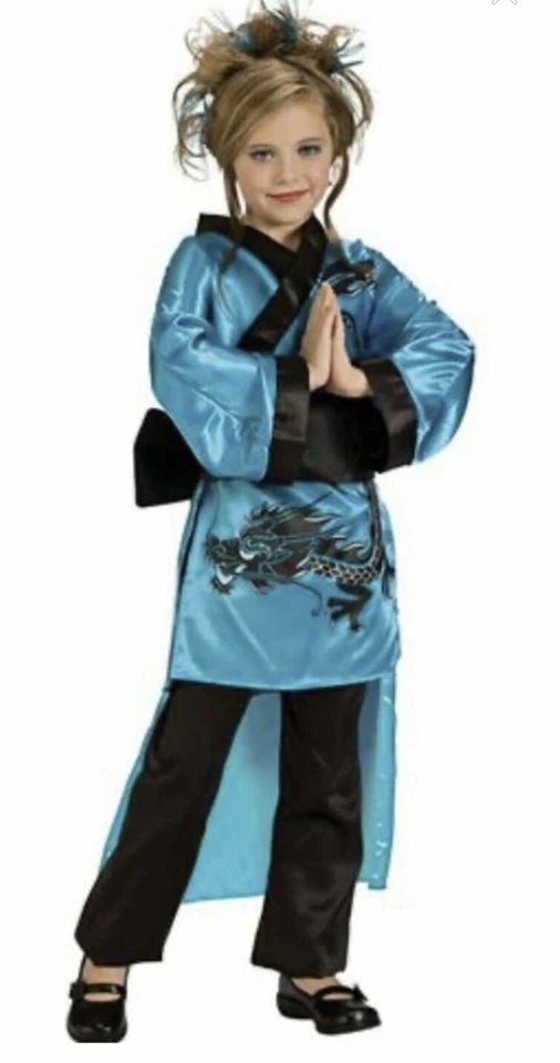 NEW Rubies Dragon Lady Kimono Brotherhood Of the Dragon Child Costume Sz SMALL - Image 4 of 4