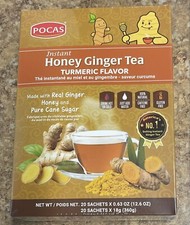Pocas Honey Ginger Tea original Instant Honey Ginger Tea Made with Real Ginger
