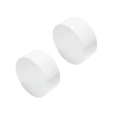 Thermostat Knob with Single/Double Pole Cover for S22 D22, White, 2Pcs