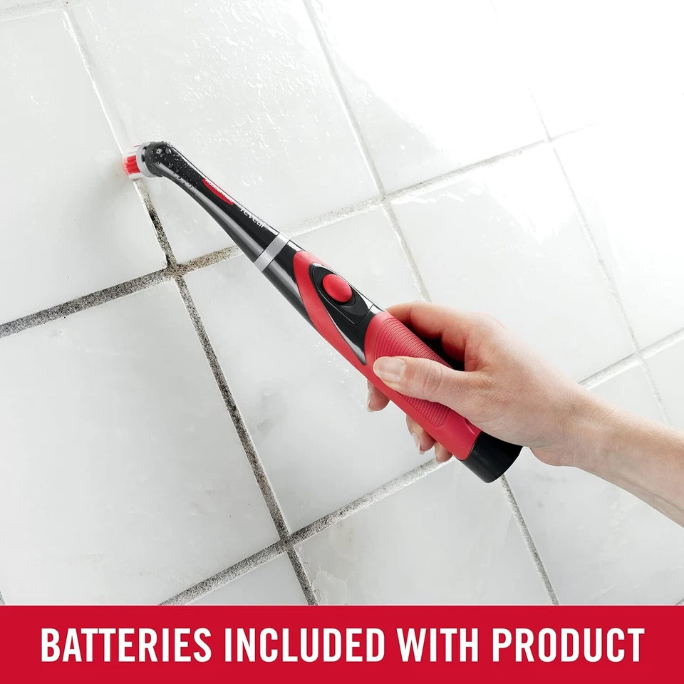Rubbermaid Reveal Cordless Battery Power Scrubber, Gray/Red, Red/Gray  - Image 4 of 4