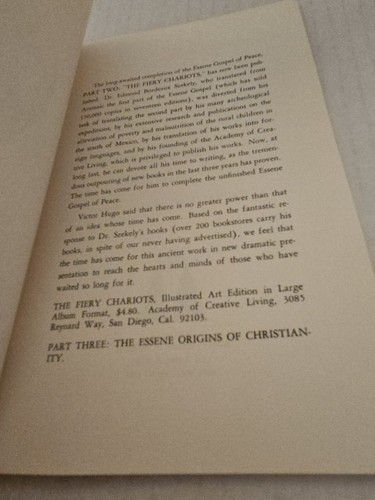 TALKS By Edmond Bordeaux Szekely 1972 - Picture 4 of 4