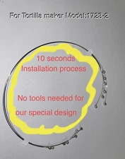 Set of 8 Wires Wire For  Manual Tortilla Roller Monarca Model:1723-2