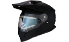 Z1R Range Dual Sport Snow Helmet Flat Black Electric Shield Size Xl