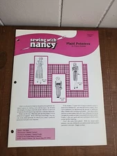 Sewing with Nancy Plaid Pointers Booklet Nancy Zieman 12 Pages