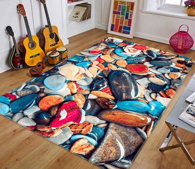 3D Smooth Pebbles ZHUA3137 Game Non Slip Rug Mat Photo Carpet Vera 2023 ...